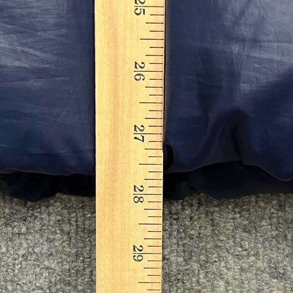 Adidas Puffer Jacket Men's L Blue Adiwarm Down Mock Neck Pockets Full Zip - Picture 13 of 13